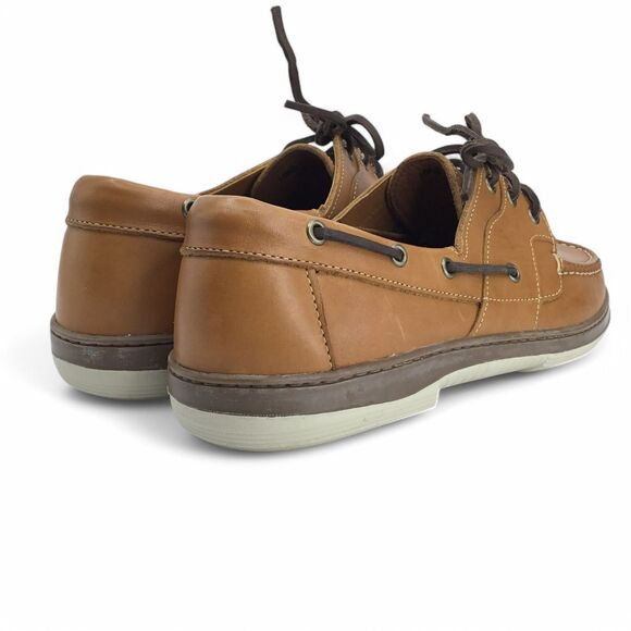 Allen Edmonds Eastport Boat Loafers Moccasins Mens 10.5 D Brown Leather 43502 - Picture 10 of 15